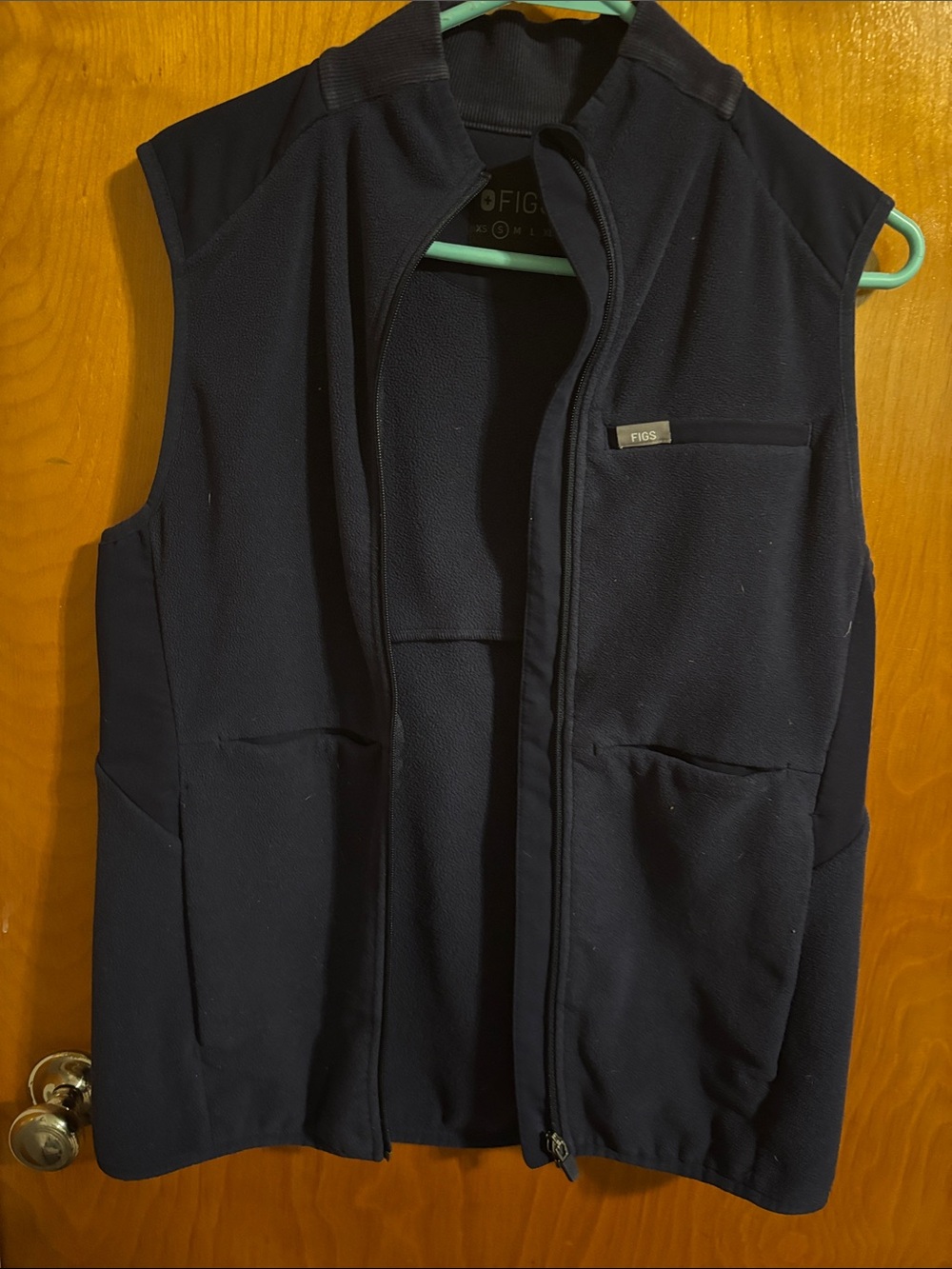 Figs fleece scrub vest